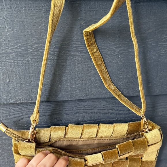 Anthropologie Mustard Woven Crossbody Bag - Picture 3 of 4